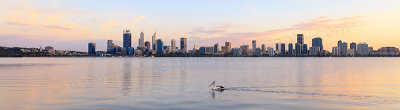 Perth and the Swan River at Sunrise, 18th April 2017