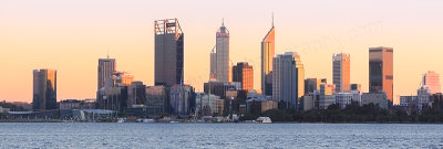 Perth and the Swan River at Sunrise, 2nd May 2017