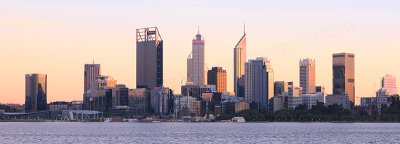 Perth and the Swan River at Sunrise, 3rd May 2017