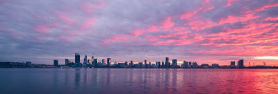 Perth and the Swan River at Sunrise, 14th May 2017