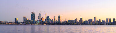 Perth and the Swan River at Sunrise, 25th May 2017
