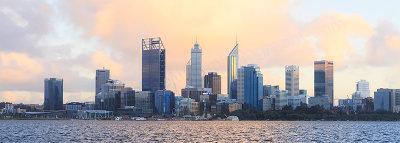 Perth and the Swan River at Sunrise, 21st June 2017