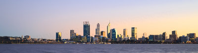 Perth and the Swan River at Sunrise, 29th June 2017