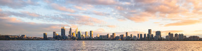 Perth and the Swan River at Sunrise, 15th July 2017