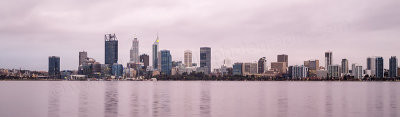 Perth and the Swan River at Sunrise, 4th August 2017