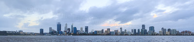 Perth and the Swan River at Sunrise, 13th August 2017