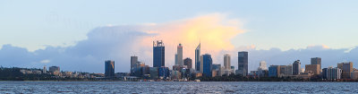 Perth and the Swan River at Sunrise, 15th August 2017