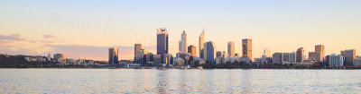 Perth and the Swan River at Sunrise, 18th August 2017