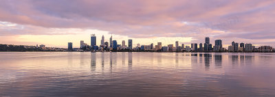 Perth and the Swan River at Sunrise, 20th August 2017