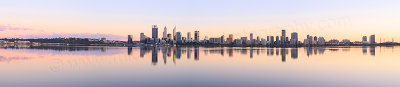 Perth and the Swan River at Sunrise, 26th August 2017