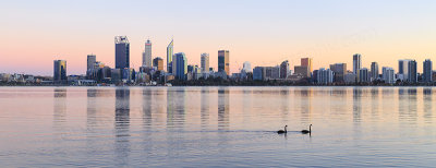 Perth and the Swan River at Sunrise, 5th September 2017