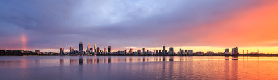 Perth and the Swan River at Sunrise, 27th September 2017