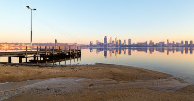 Perth and the Swan River at Sunrise, 9th October 2017