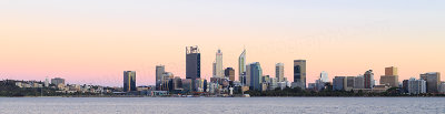 Perth and the Swan River at Sunrise, 23rd November 2017