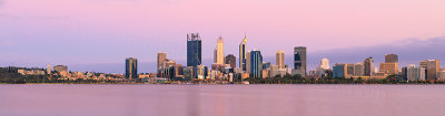 Perth and the Swan River at Sunrise, 6th December 2017