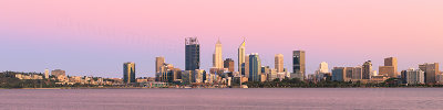 Perth and the Swan River at Sunrise, 7th December 2017