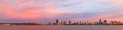 Perth and the Swan River at Sunrise, 9th December 2017