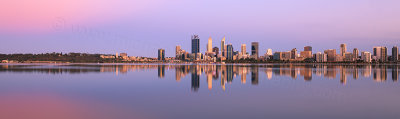 Perth and the Swan River at Sunrise, 10th December 2017