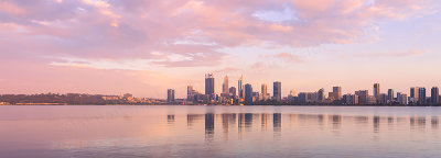 Perth and the Swan River at Sunrise, 12th December 2017