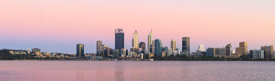 Perth and the Swan River at Sunrise, 13th December 2017