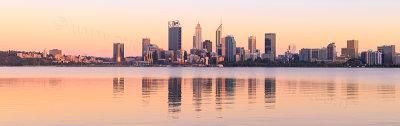 Perth and the Swan River at Sunrise, 14th December 2017