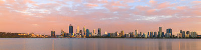 Perth and the Swan River at Sunrise, 19th December 2017