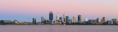 Perth and the Swan River at Sunrise, 20th December 2017