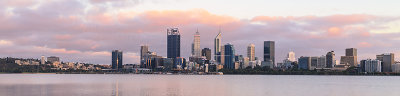 Perth and the Swan River at Sunrise, 25th December 2017