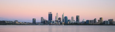 Perth and the Swan River at Sunrise, 26th December 2017