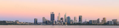 Perth and the Swan River at Sunrise, 3rd January 2018