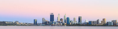 Perth and the Swan River at Sunrise, 6th January 2018