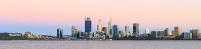 Perth and the Swan River at Sunrise, 8th January 2018