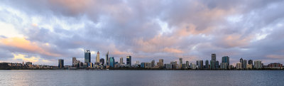 Perth and the Swan River at Sunrise, 11th January 2018