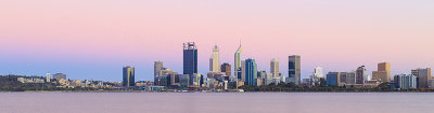 Perth and the Swan River at Sunrise, 13th January 2018