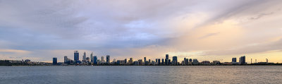 Perth and the Swan River at Sunrise, 16th January 2018