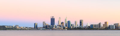 Perth and the Swan River at Sunrise, 30th January 2018