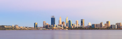 Perth and the Swan River at Sunrise, 12th February 2018
