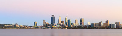 Perth and the Swan River at Sunrise, 14th February 2018
