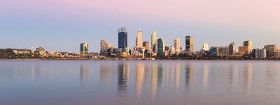 Perth and the Swan River at Sunrise, 21st February 2018