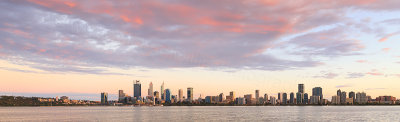 Perth and the Swan River at Sunrise, 6th March 2018