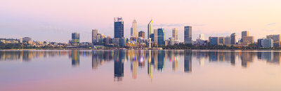 Perth and the Swan River at Sunrise, 8th March 2018