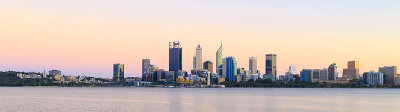 Perth and the Swan River at Sunrise, 10th March 2018