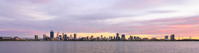 Perth and the Swan River at Sunrise, 13th March 2018