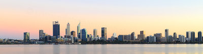 Perth and the Swan River at Sunrise, 28th March 2018