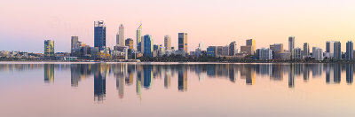 Perth and the Swan River at Sunrise, 29th March 2018