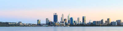 Perth and the Swan River at Sunrise, 2nd April 2018