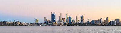 Perth and the Swan River at Sunrise, 3rd April 2018