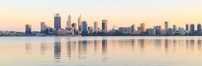 Perth and the Swan River at Sunrise, 5th April 2018