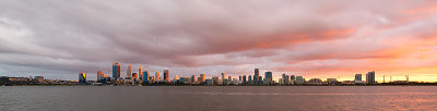 Perth and the Swan River at Sunrise, 9th April 2018