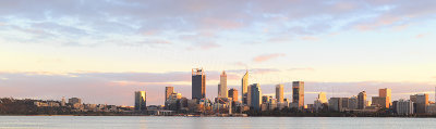 Perth and the Swan River at Sunrise, 11th April 2018